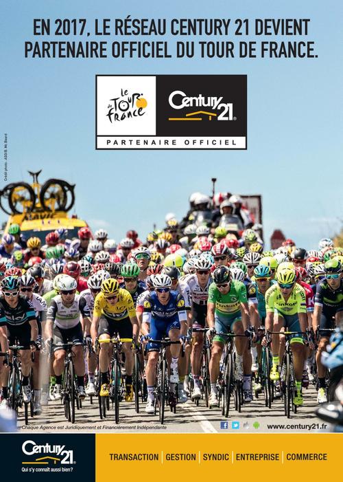 Affiche CENTURY 21 pour Tour de France