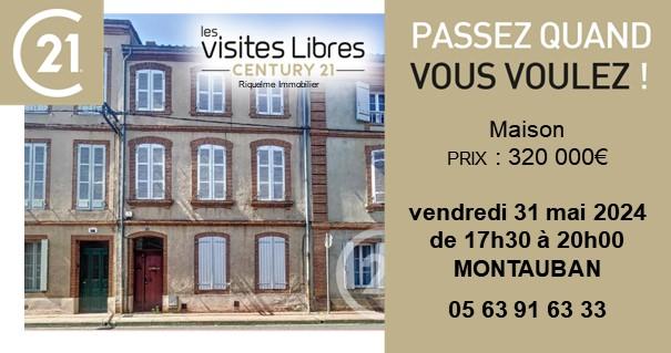 Maison à visiter proche du centre ville de Montauban par CENTURY 21 Riquelme Immobilier