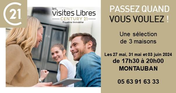 Visites libres CENTURY 21 Riquelme Immobilier mai juin 2024