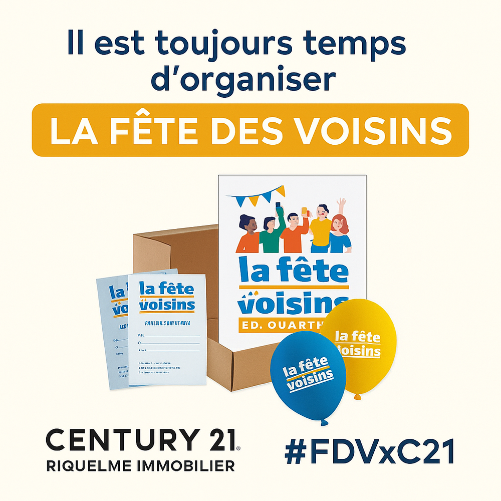Century21 Riquelme Immobilier vous aide à la préparation de la fête des voisins