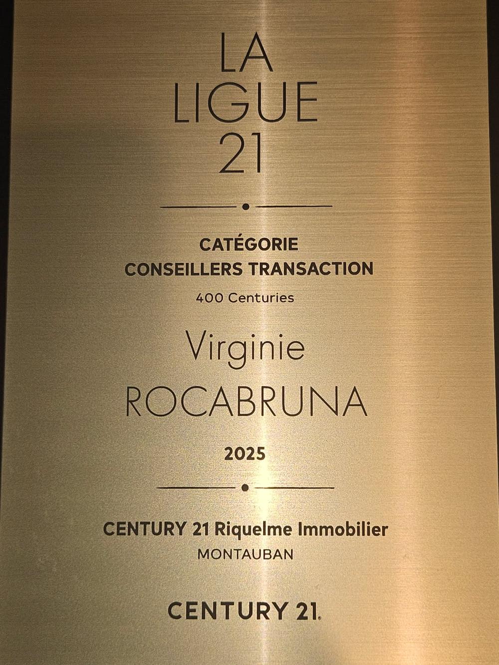 Trophée de Virginie ROCABRUNA 