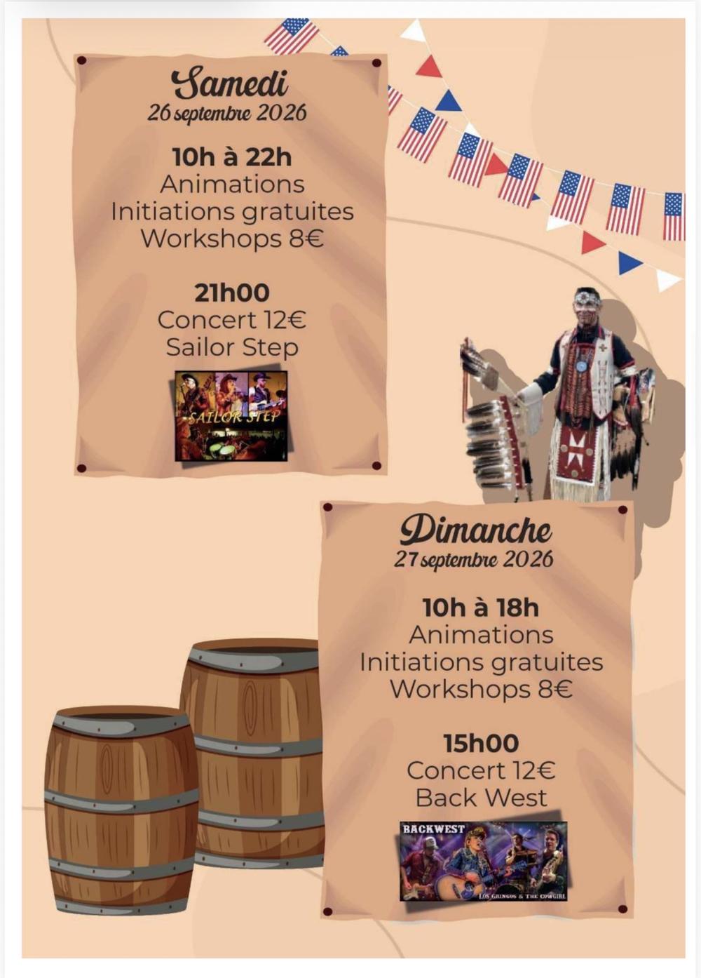 Programme de samedi et dimanche