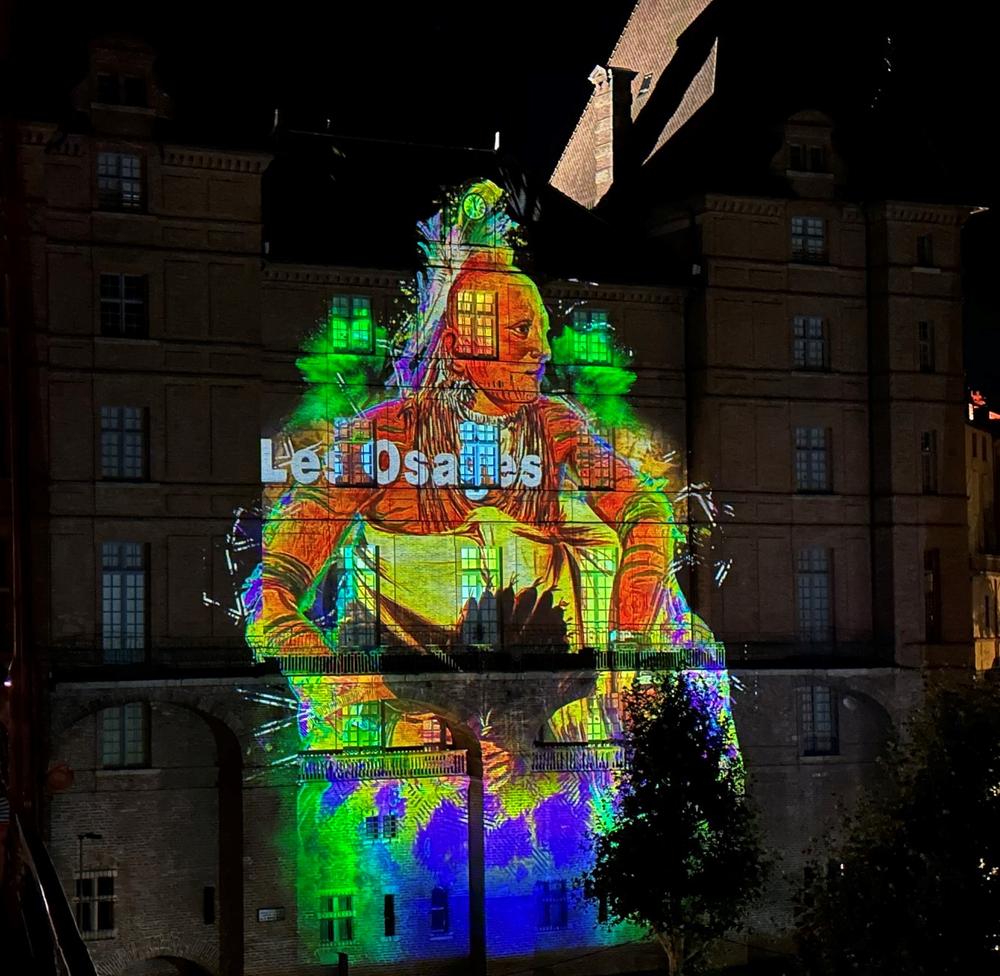 Mapping sur le musée Ingres de Montauban juillet 2023