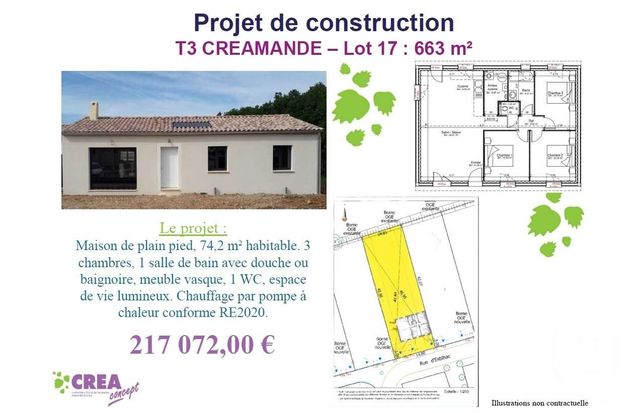 maison à vendre - 4 pièces - 74.2 m2 - CORBARIEU - 82 - MIDI-PYRENEES - Century 21 Riquelme Immobilier