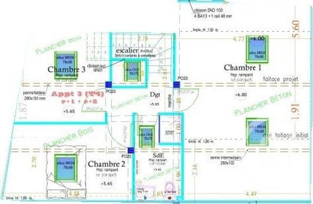 Appartement Duplex à vendre - 4 pièces - 79.57 m2 - MONTAUBAN - 82 - MIDI-PYRENEES - Century 21 Riquelme Immobilier