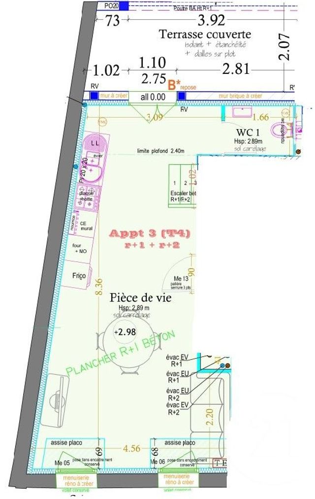 Appartement Duplex à vendre - 4 pièces - 79.57 m2 - MONTAUBAN - 82 - MIDI-PYRENEES - Century 21 Riquelme Immobilier