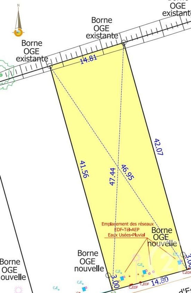 terrain à vendre - 663.0 m2 - CORBARIEU - 82 - MIDI-PYRENEES - Century 21 Riquelme Immobilier