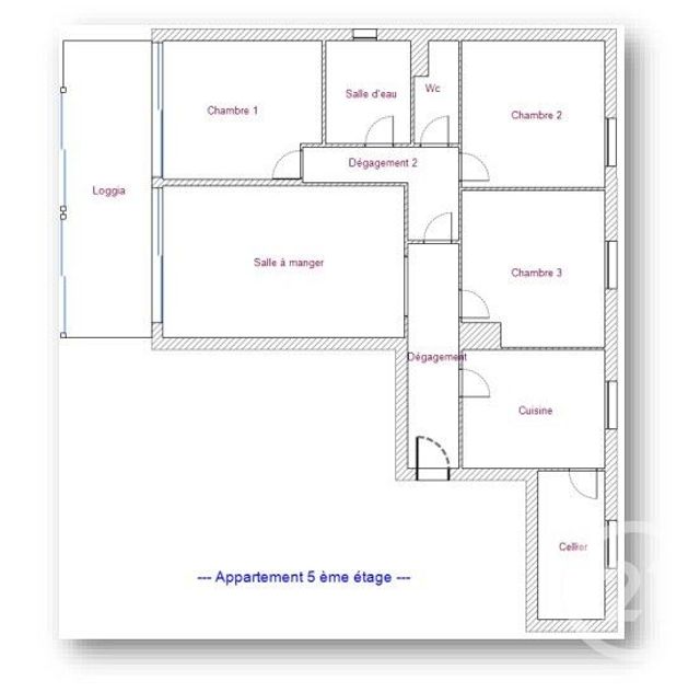 Appartement T4 à vendre - 4 pièces - 102.66 m2 - MONTAUBAN - 82 - MIDI-PYRENEES - Century 21 Riquelme Immobilier