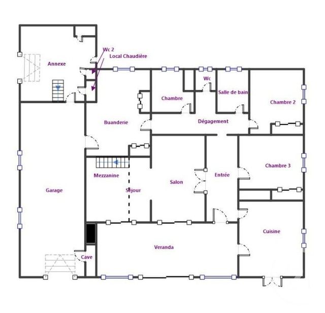 maison à vendre - 5 pièces - 160.0 m2 - MONTAUBAN - 82 - MIDI-PYRENEES - Century 21 Riquelme Immobilier